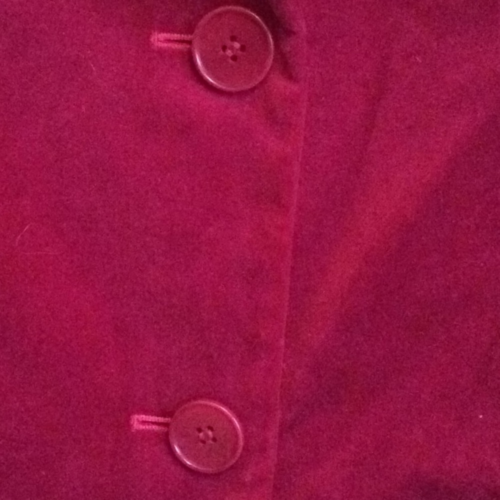 Talbots Raspberry Colored Velvet Jacket - image 4